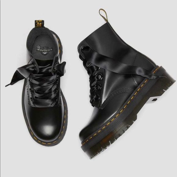 Dr MARTENS MOLLY PLATAFORMA Black Boot Size:10 - Picture 7 of 9